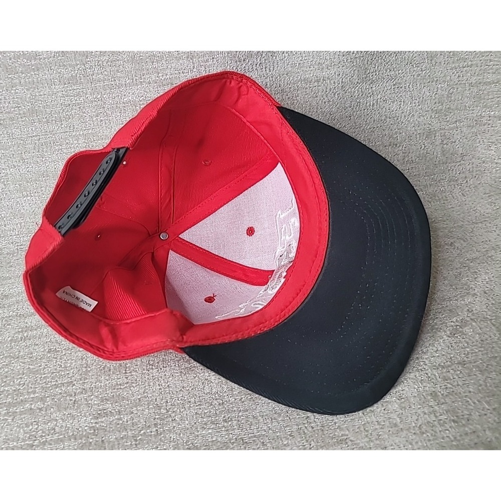Fox Racing Motocross Red Black White Snapback Hat Cap - Picture 7 of 7
